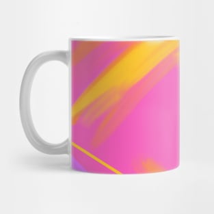 Abstract Warm Brush Strokes Mug